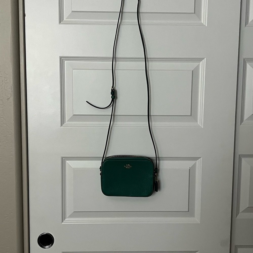 Coach Emerald Green Crossbody Bag with Adjustable Strap